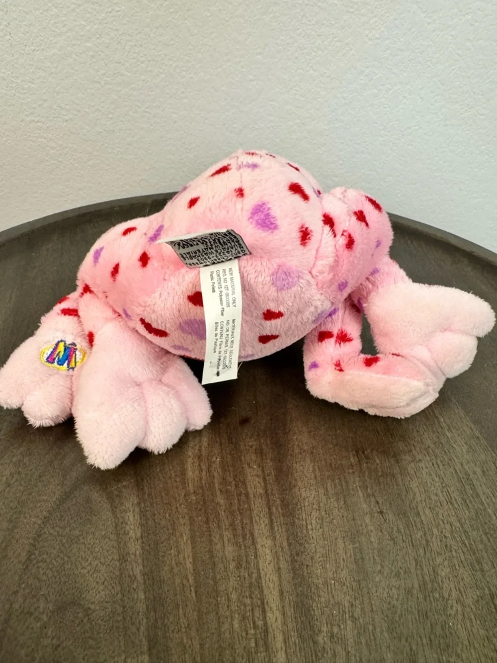 Ganz‎ Webkinz Pink Love Frog Hearts Retired Plush Stuffed Animal Valentine